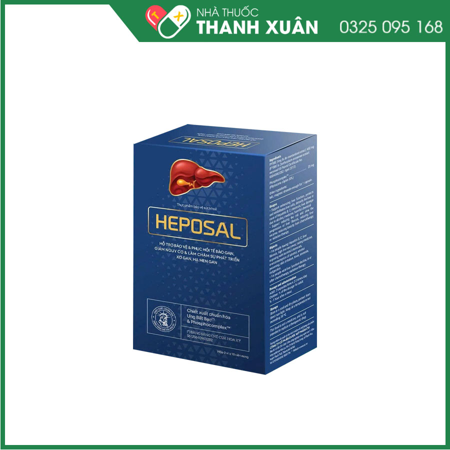 Heposal hỗ trợ tăng cường chức năng gan, hồi phục tế bào gan trong nhưng trường hợp viêm gan do virus